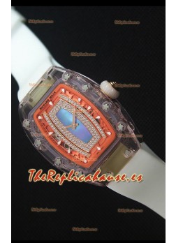 Richard Mille RM07-02 Sapphir Ladies Reloj Replica Suizo Dial en Azul Perla