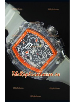 Richard Mille RM056-1 Tourbillon Felipe Massa Reloj Cronógrafo Bisel color Orange Bezel Watch