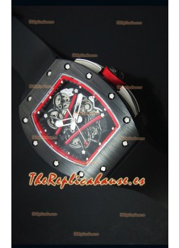 Richard Mille RM061 Reloj Replica Caja de Cerámica Bisel de color Rojo