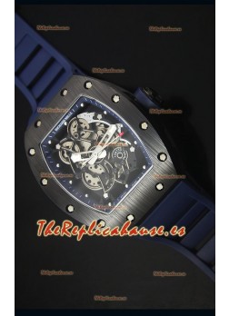 Richard Mille RM055 Reloj con Caja de Cerámica con Interior del Bisel en Azul