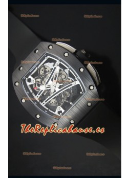 Richard Mille RM061 Reloj Replica Caja de Cerámica Bisel en Blanco y Negro
