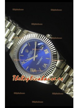 Rolex Day Date Dial Azul Oscuro Reloj Replica 40MM - Movimiento Suizo 3255