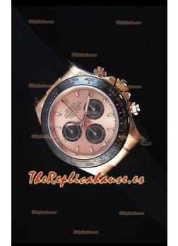 Rolex Daytona 116515 Everose Reloj Replica a Espejo 1:1 Caja y Dial de Oro Rosado