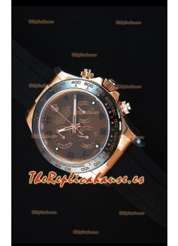 Rolex Daytona 116515 Everose  Reloj Replica a Espejo 1:1 Oro Rosado, Dial Marrón