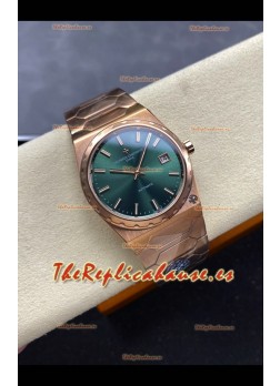 Vacheron Constantin Historiques 222, Reloj súper clonado con esfera verde y oro rosa