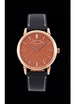 A.Lange & Sohne Saxonia Thin Reloj Réplica Suizo Caja en Oro Rosado Dial Estrellado