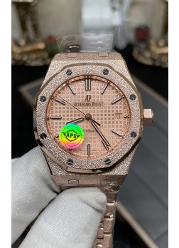 Audemars Piguet Royal Oak 37MM Reloj Caja Esmerilada Movimiento 3120  - Réplica a Espejo 1:1