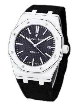 Audemars Piguet Royal Oak Ref.15400 Reloj con Caja de Carbono Forjado Dial Negro en Réplica Espejo 1:1