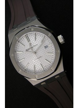Audemars Piguet Royal Oak 41MM Dial Gris Correa de Goma - Reloj Réplica a espejo 1:1, Edición Última