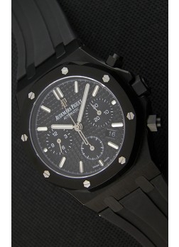 Audemars Piguet Royal Oak Reloj Réplica Suizo Cronógrafo Dial Negro