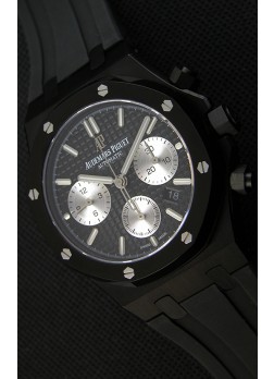 Audemars Piguet Royal Oak Reloj Réplica Suizo Cronógrafo Dial Negro
