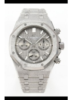 Reloj Audemars Piguet Royal Oak Cronógrafo 26240BC con Dial Gris Esmerilada, Super Clon.
