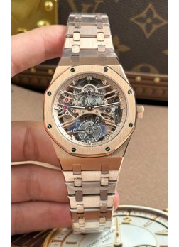 Reloj Audemars Piguet Royal Oak Super Clone Tourbillon 26735 en Oro Rosado
