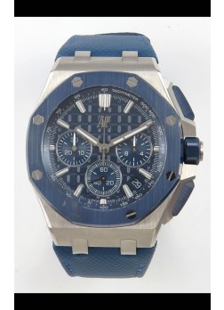 Reloj Audemars Piguet Super Clone Royal Oak Offshore Caja Acero con Dial Azul