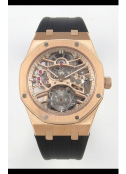 Reloj Audemars Piguet Royal Oak Super Clone Tourbillon 26735 en Oro Rosado