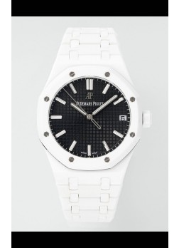 Réplica del Reloj  Audemars Piguet Royal Oak 15500 de Cerámica Blanca, Superclon