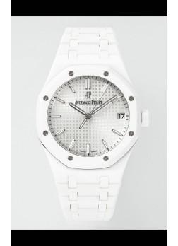 Réplica del Reloj Audemars Piguet Royal Oak 15500 de Cerámica Blanca, Superclon