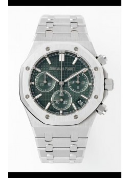 Audemars Piguet Super Clone Royal Oak Cronógrafo 26240 - Acero 904L con Dial Verde 41MM