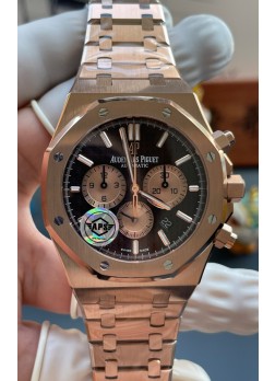 Audemars Piguet Super Clone Royal Oak Cronógrafo 26331OR Dial Marrón Watch 