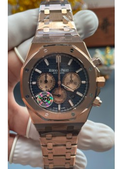 Reloj Audemars Piguet Super Clone Royal Oak Cronógrafo 26331OR Dial Azul