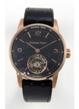 Reloj Audemars Piguet CODE 11.59 29396 Super Clone de Oro Rosado y Esmalte de Aventurina Negra