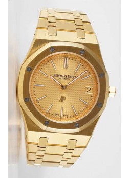 Audemars Piguet Royal Jumbo Oak Reloj Réplica Suizo Extra Fino Oro Amarillo - Réplica a Espejo 1:1 Dial de Oro