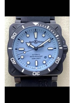 Bell & Ross BR03-92 Divers Edition Revestimiento PVD Réplica Espejo 1:1 Dial Azul