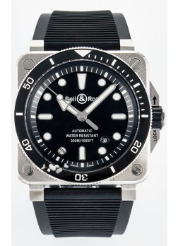 Bell & Ross BR03-92 Diver Acero Inoxidable - Dial Negro Reloj Réplica Suizo Réplica Espejo 1:1