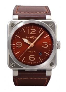 Bell and Ross BR03-A Edición Golden Heritage Acero 904L Reloj Réplica Suiza 