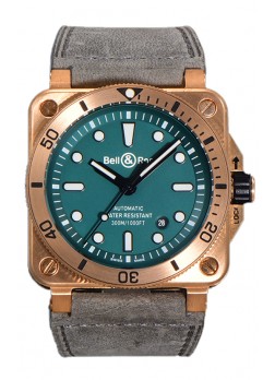 Bell & Ross BR03-92 Diver Dial Verde Caja Bronce Reloj Réplica Suiza Réplica Espejo 1:1