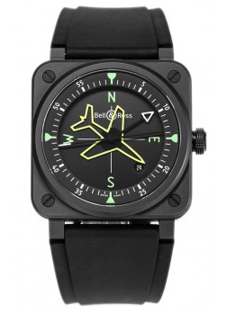 Bell and Ross BR03 Gyrocompass Reloj Revestido PVD Réplica Suiza 41MM