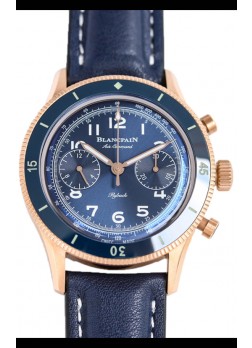 Blancpain Air Command Dial Azul Oro Rosado Reloj Réplica Suiza Espejo 1:1