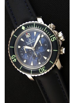 Blancpain Blancpain Fifty Fathoms Chronograph Flyback Azul Reloj Réplica a Espejo 1:1