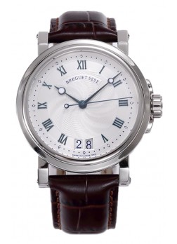 Breguet Marine Automatic Big Date 5817 Reloj Acero Inoxidable con Dial Blanco