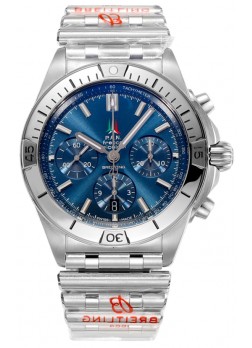 Breitling Chronomat B01 42 Edición Suiza Caja Acero 904L Dial Azul Reloj Réplica Espejo 1:1