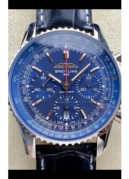 Breitling Navitimer B01 Chronograph 43 Dial Azul - Caja Acero 904L Réplica Suiza Espejo 1:1