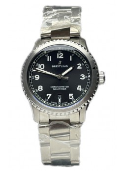 Breitling Navitimer Aviator 8 Automatic 41 Dial Negro Correa Acero Reloj Réplica Suiza Espejo 1:1