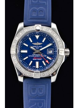 Breitling Avenger II Steel GMT Reloj Suizo a Espejo 1:1 Última Edición - Dial Azul
