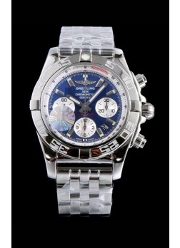 Breitling Chronomat B01 Blue Dial 904L Steel Swiss 1:1 Mirror Replica Watch