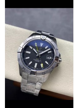 Breitling Avenger GMT Automatic 44 Reloj Réplica Suizo Super Clone 1:1  - Dial Negro 