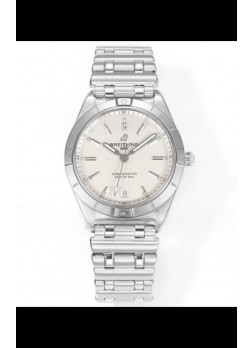 Breitling Chronomat 36MM Acero Inoxidable Casing Reloj Réplica Espejo 1:1 Dial Blanco