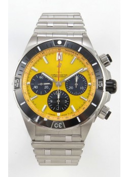 Breitling Chronomat Super Clone B01 42 Reloj Edición Suiza Acero 904L Dial Amarillo