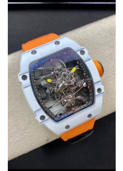 Richard Mille RM027-02 Rafael Nadal Genuino Movimiento Tourbillon Reloj Réplica a Espejo 1:1