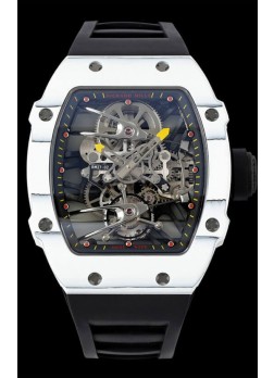 Richard Mille RM027-02 Rafael Nadal Genuino Movimiento Tourbillon Reloj Réplica a Espejo 1:1