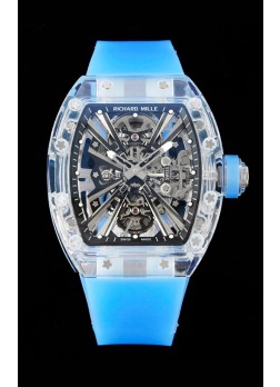 Richard Mille RM12-01 Caja de Zafiro con Genuino Movimiento Tourbillon Réplica Definitiva 1:1
