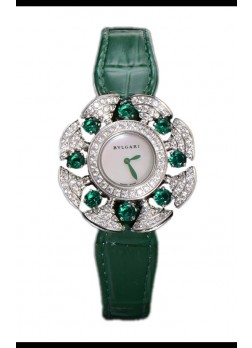Bvlgari Divas's Edición Dream Reloj en Caja de Acero - Bisel pavimentado Diamantes Réplica Suiza