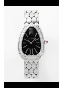 Bvlgari Serpenti Seduttori Edition en Caja Acero Reloj Super Clone Dial Negro