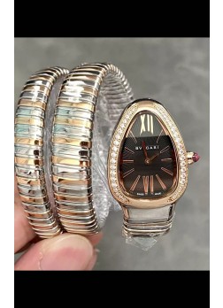 Bvlgari Serpenti Tubogas Double Spiral Two Tone Super Clone Reloj Réplica