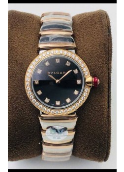 Bvlgari LVCEA Edition Reloj en Dos Tonos Acero Oro Rosado - Réplica a Espejo 1:1