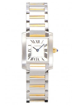 Cartier Tank Francaise Oro Amarillo Dos Tonos Reloj Réplica Cuarzo Suizo 25.70MM